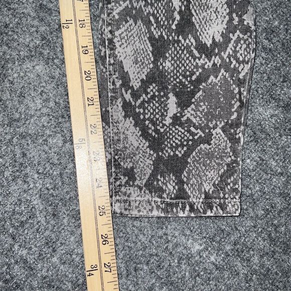 Wit & Wisdom Jeans Womens Size 14S Gray Denim Snake Print - Picture 5 of 9